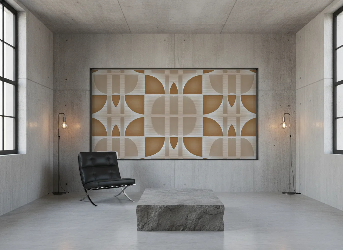 Hikari — Loft — pole w betonie w stalowej ramie