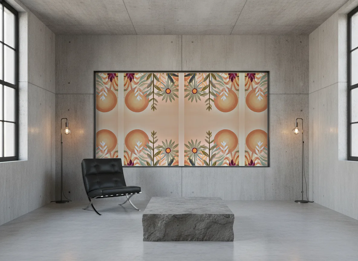 Jardin de cactus — Loft — pole w betonie w stalowej ramie