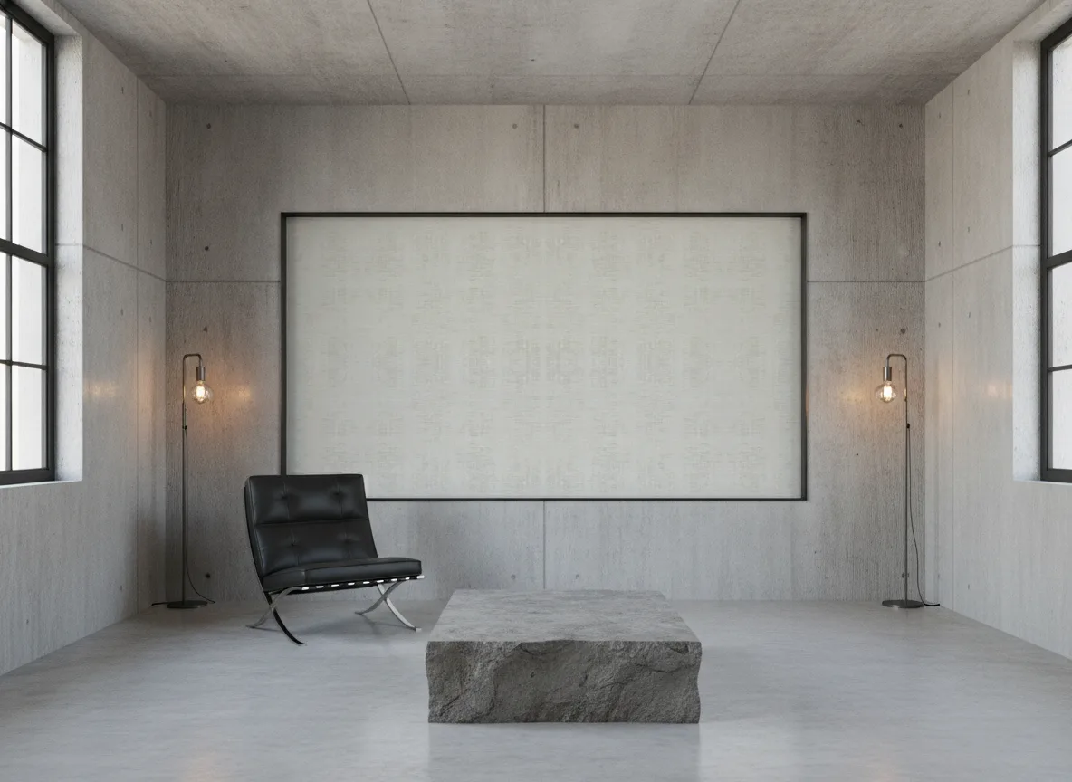 Johara — Loft — pole w betonie w stalowej ramie
