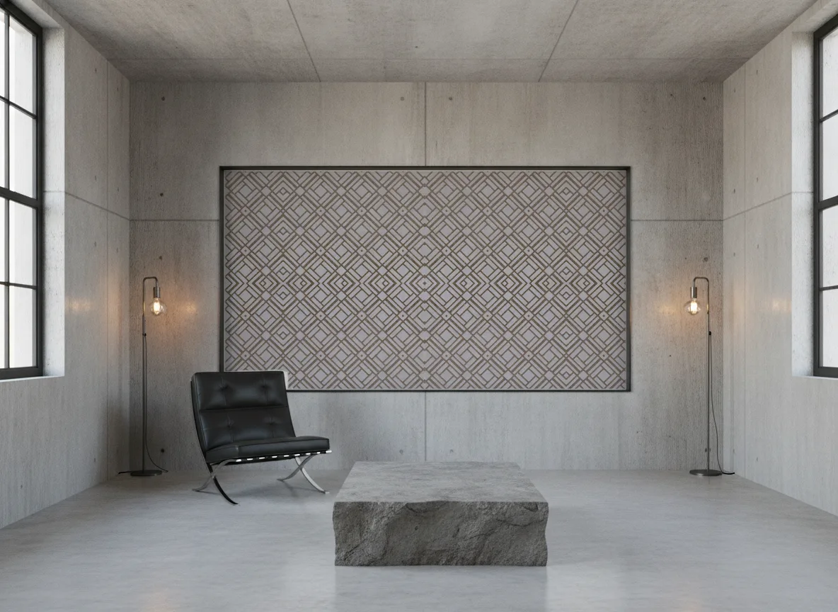 Kheops — Loft — pole w betonie w stalowej ramie