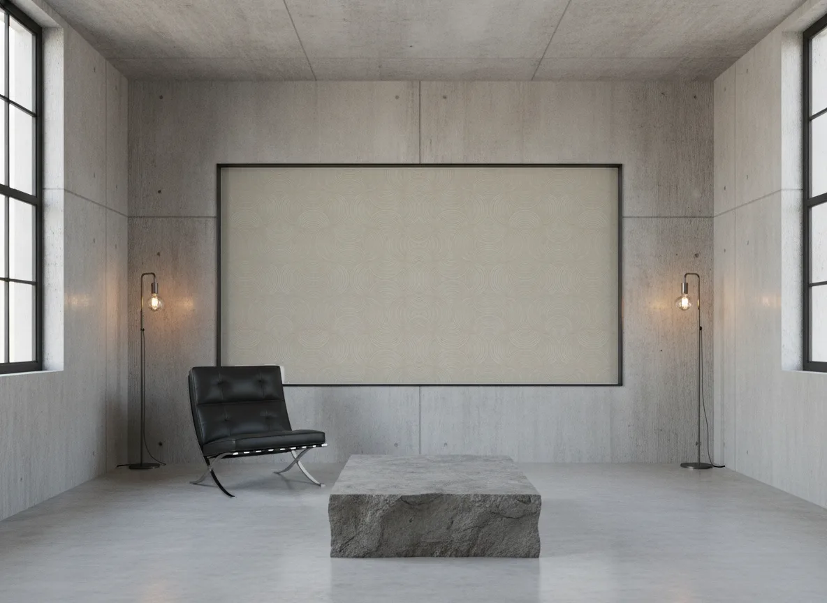 Meteore Magnitude – Textures — Loft — pole w betonie w stalowej ramie