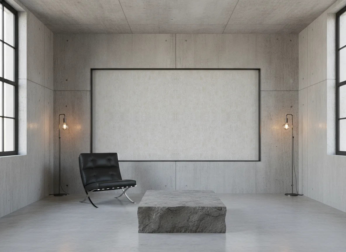 Mirage — Loft — pole w betonie w stalowej ramie