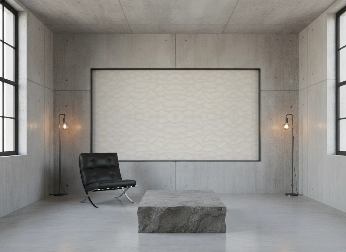 Ondula — Loft — pole w betonie w stalowej ramie