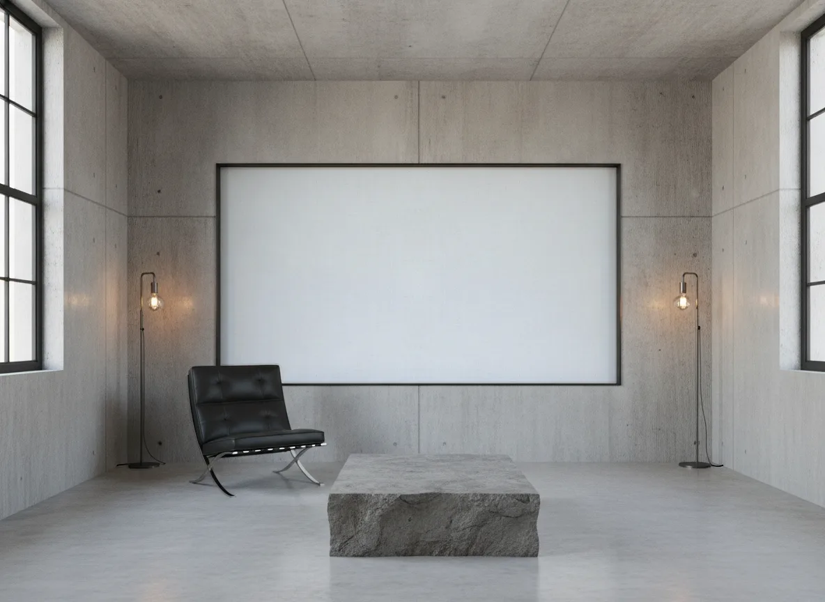 Palawan Solal — Loft — pole w betonie w stalowej ramie
