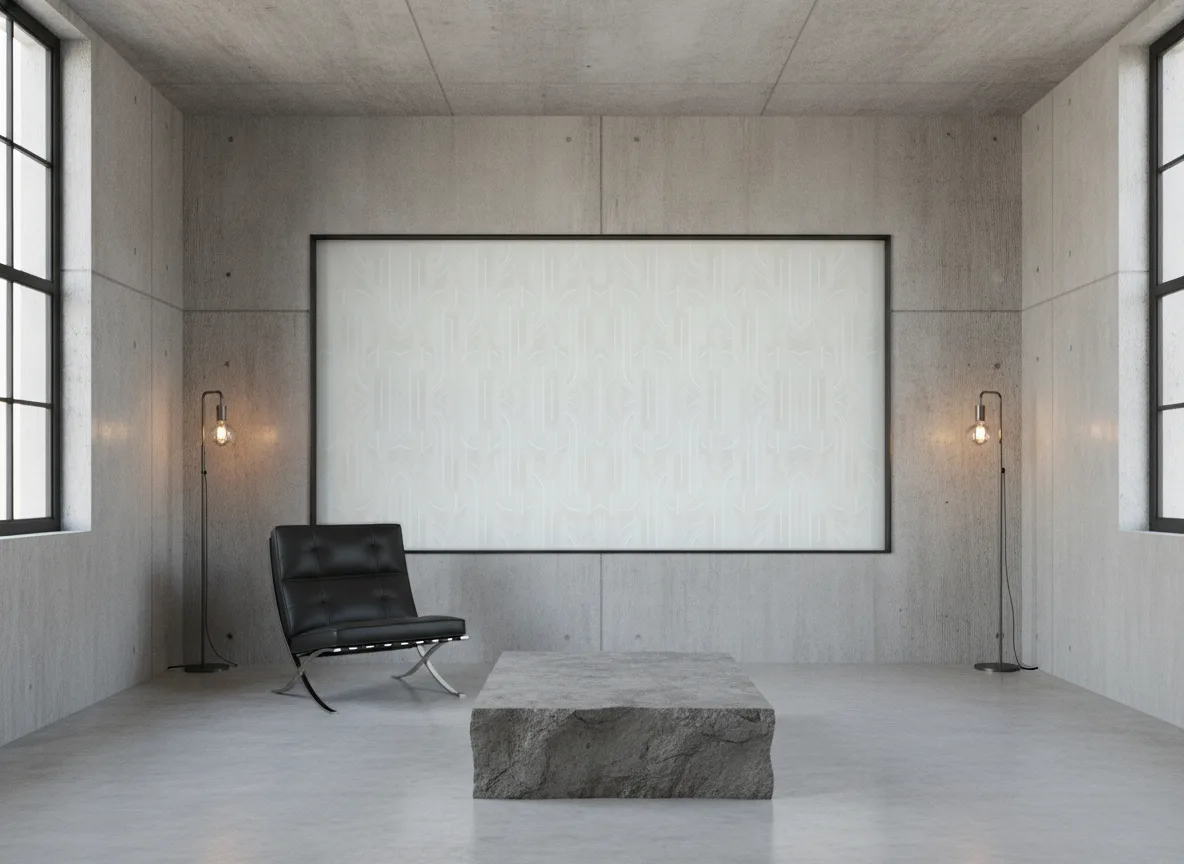 Porte Doree Faubourg des Lumieres - 106 cm szer. — Loft — pole w betonie w stalowej ramie