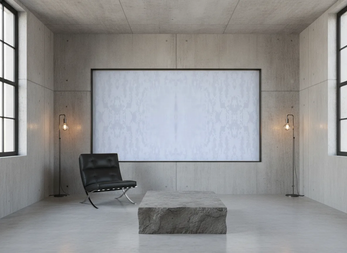 Precioza — Loft — pole w betonie w stalowej ramie