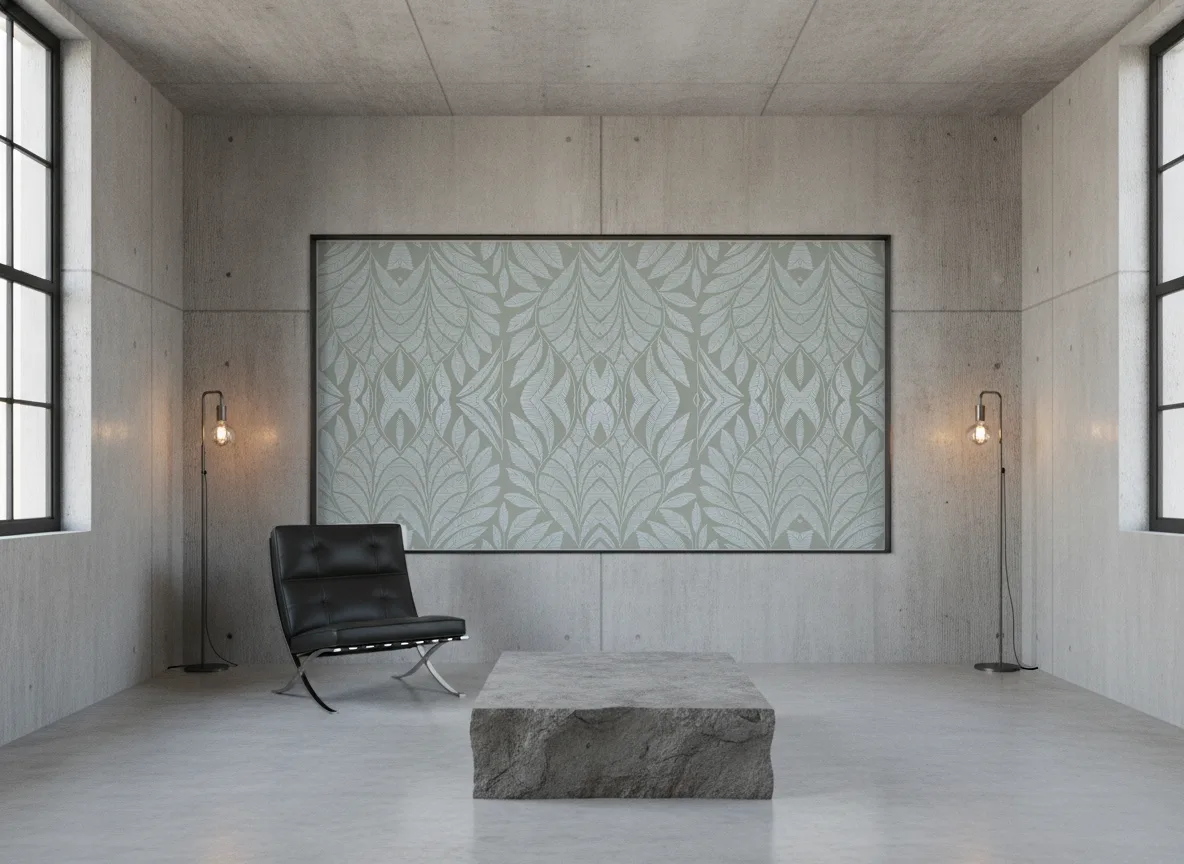 Printemps Viennois — Loft — pole w betonie w stalowej ramie
