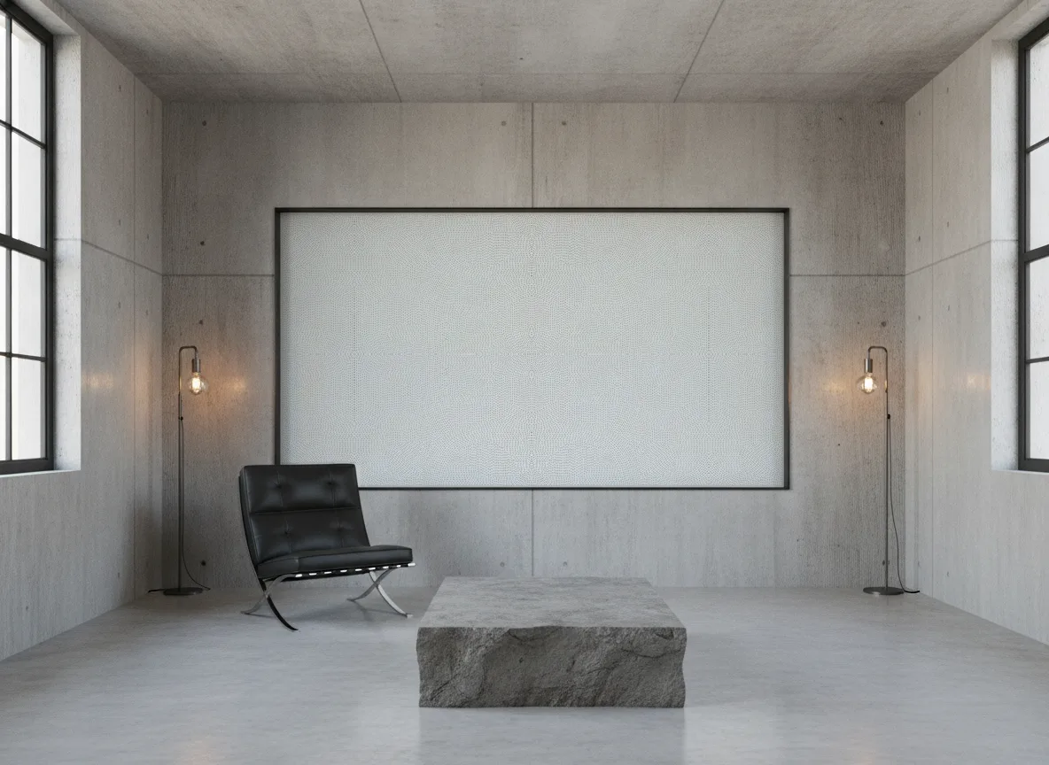 Printemps Viennois — Loft — pole w betonie w stalowej ramie