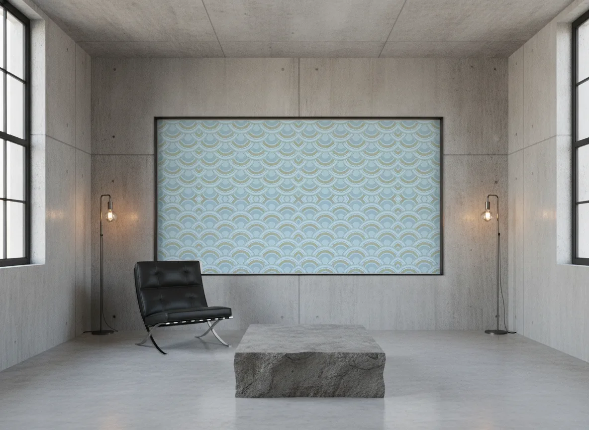 Printemps Viennois — Loft — pole w betonie w stalowej ramie
