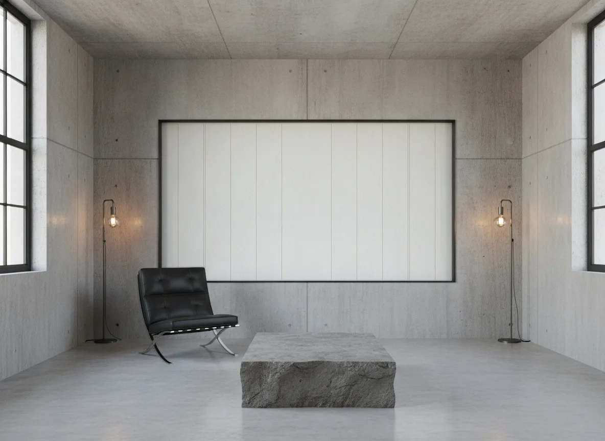 Scaletta — Loft — pole w betonie w stalowej ramie