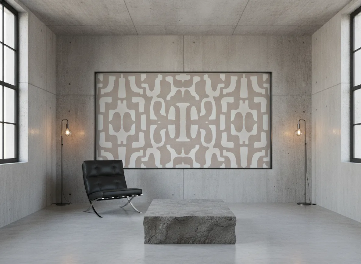 Seran — Loft — pole w betonie w stalowej ramie
