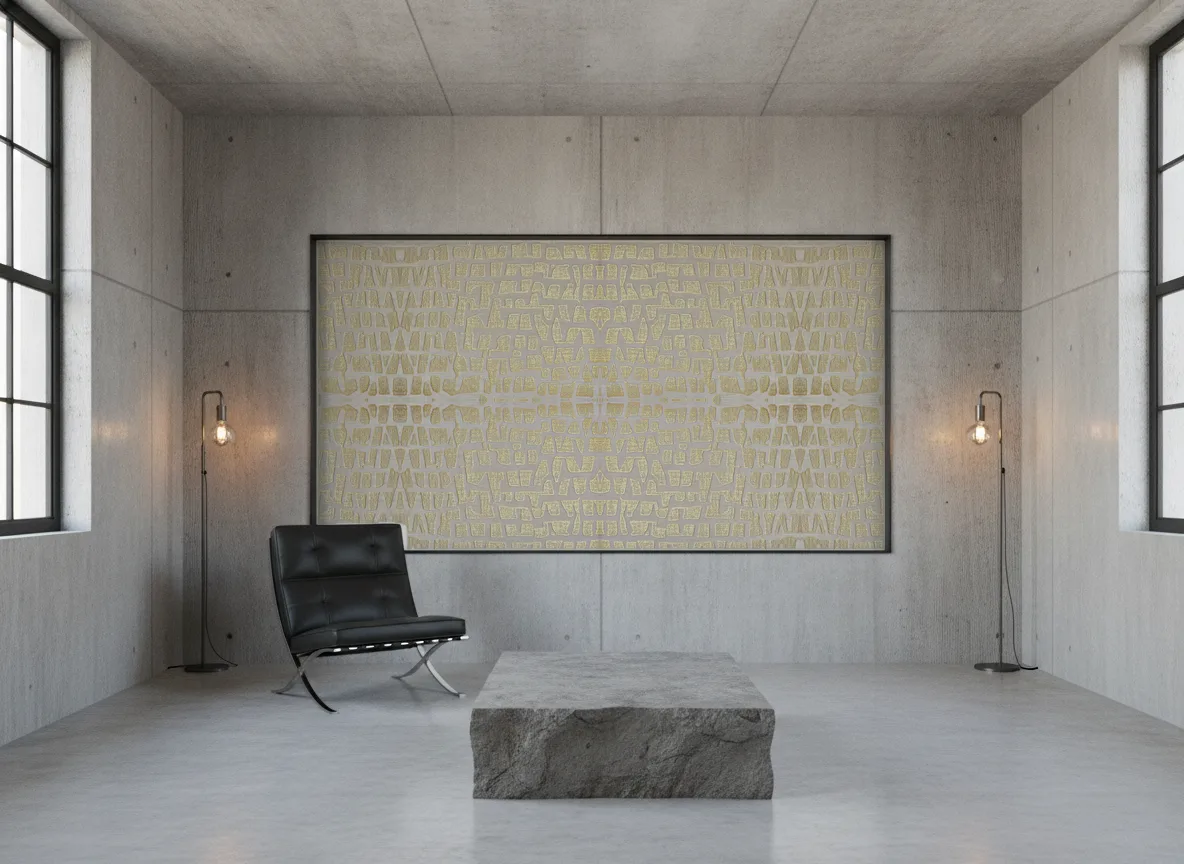 Serti — Loft — pole w betonie w stalowej ramie