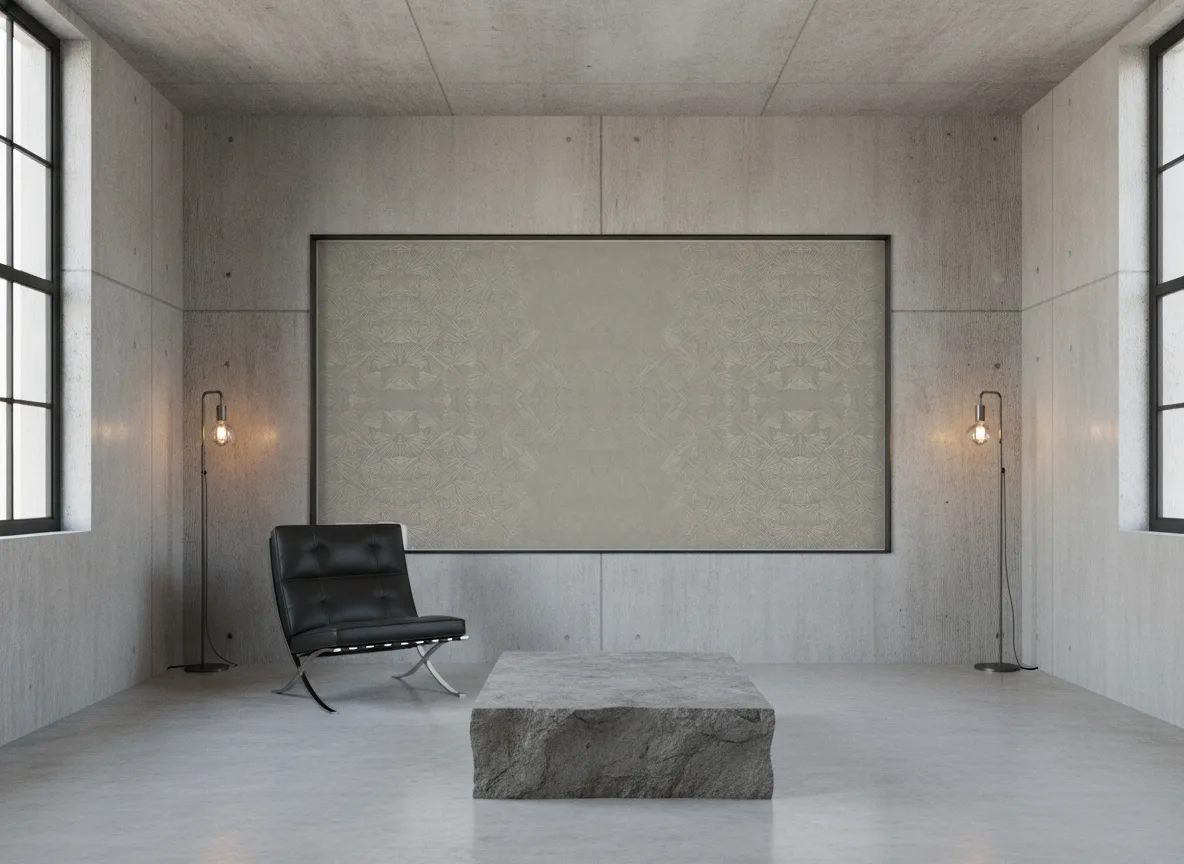 Songket Nature Precieuse – Textures — Loft — pole w betonie w stalowej ramie