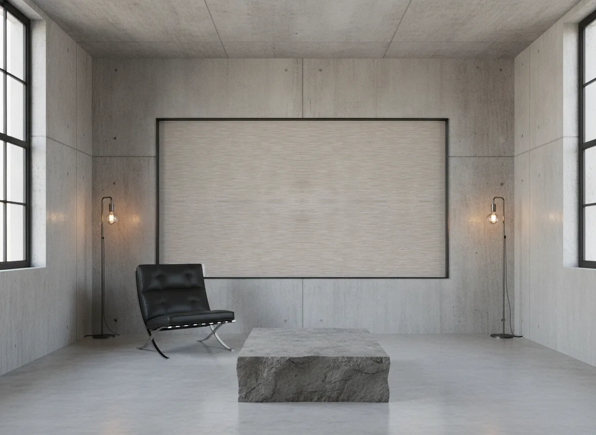 Vagar Feroe — Loft — pole w betonie w stalowej ramie