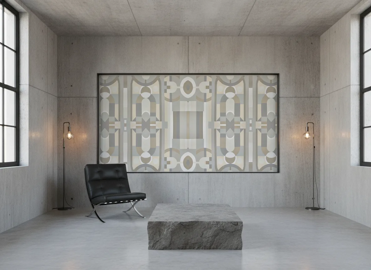 Vitrail Faubourg des Lumieres — Loft — pole w betonie w stalowej ramie