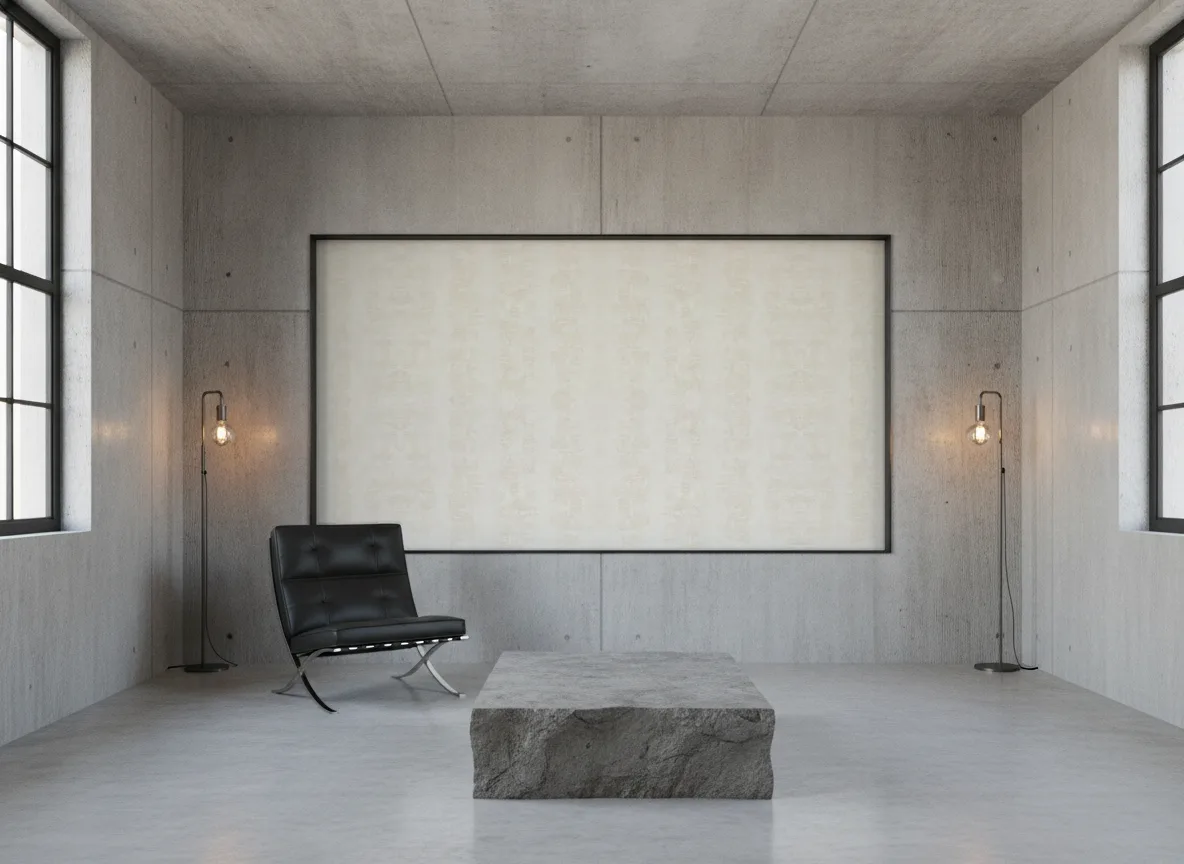 Zumaia Texture Cerame — Loft — pole w betonie w stalowej ramie