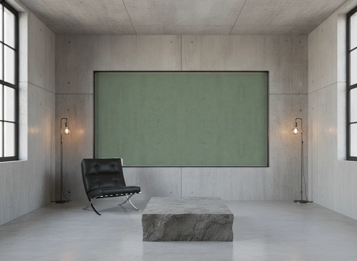 Origin — Loft — pole w betonie w stalowej ramie