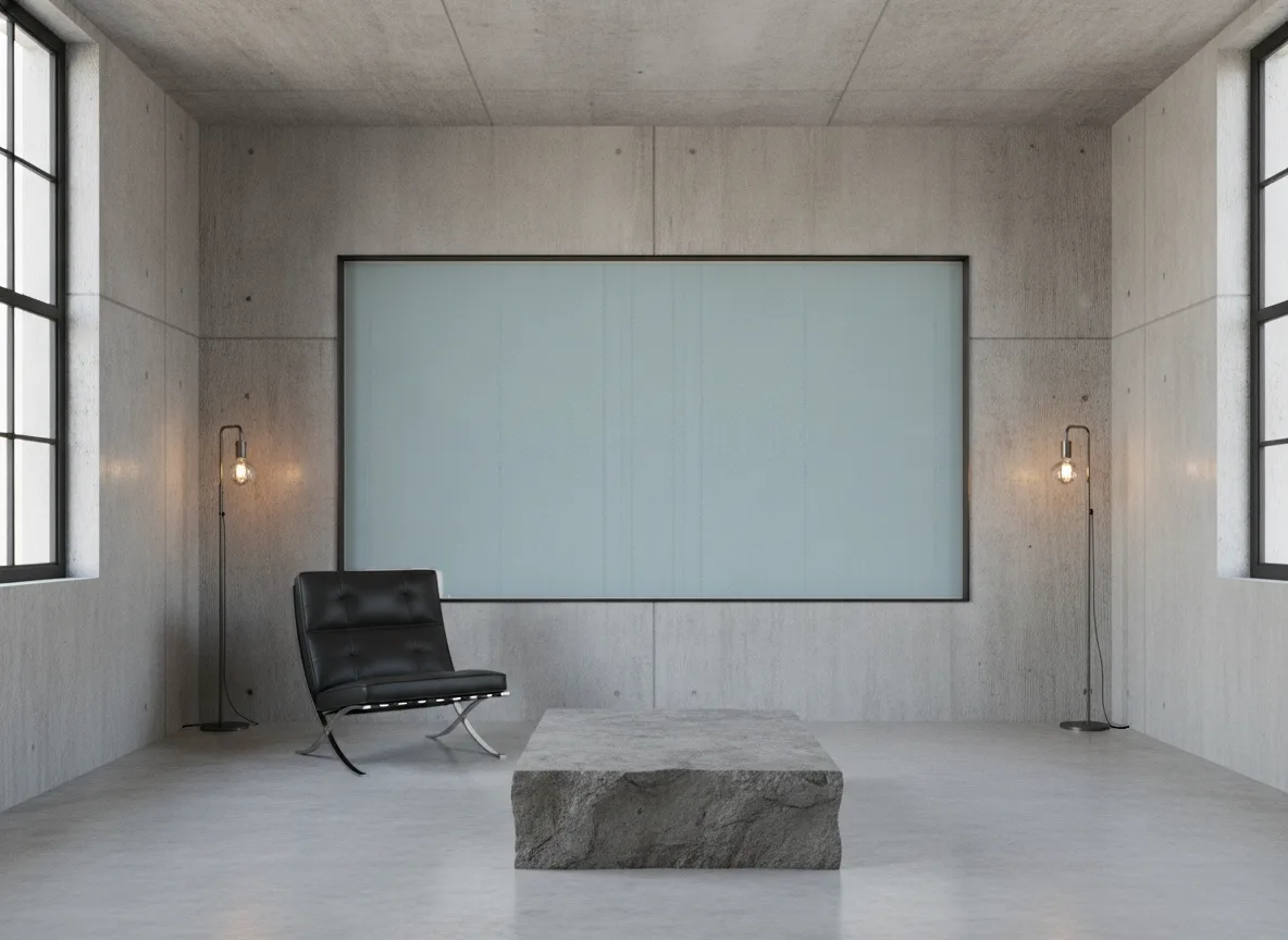 Polyform Eos Vertigo — Loft — pole w betonie w stalowej ramie