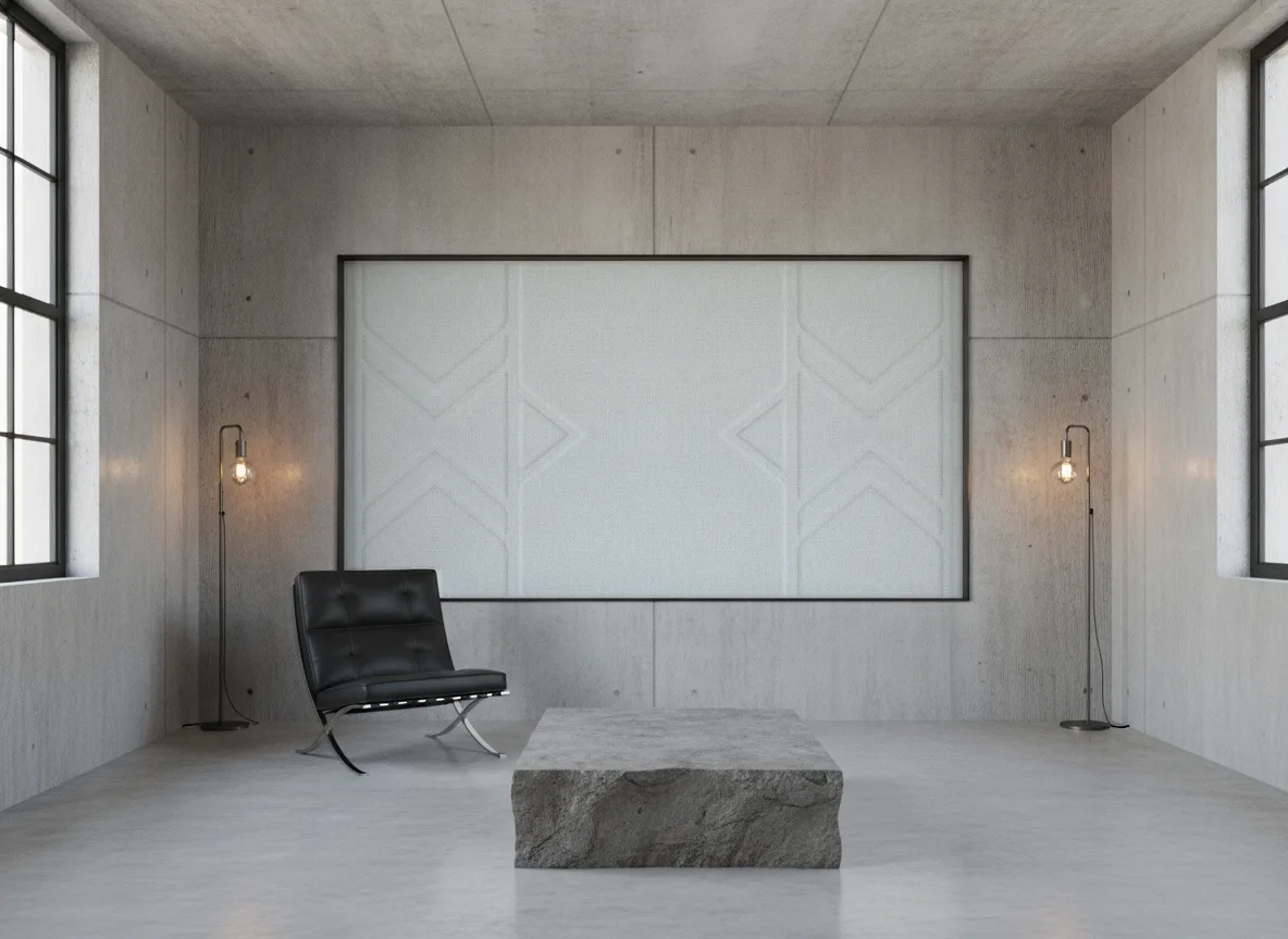 Polyform Vinacoustic Gallery — Loft — pole w betonie w stalowej ramie
