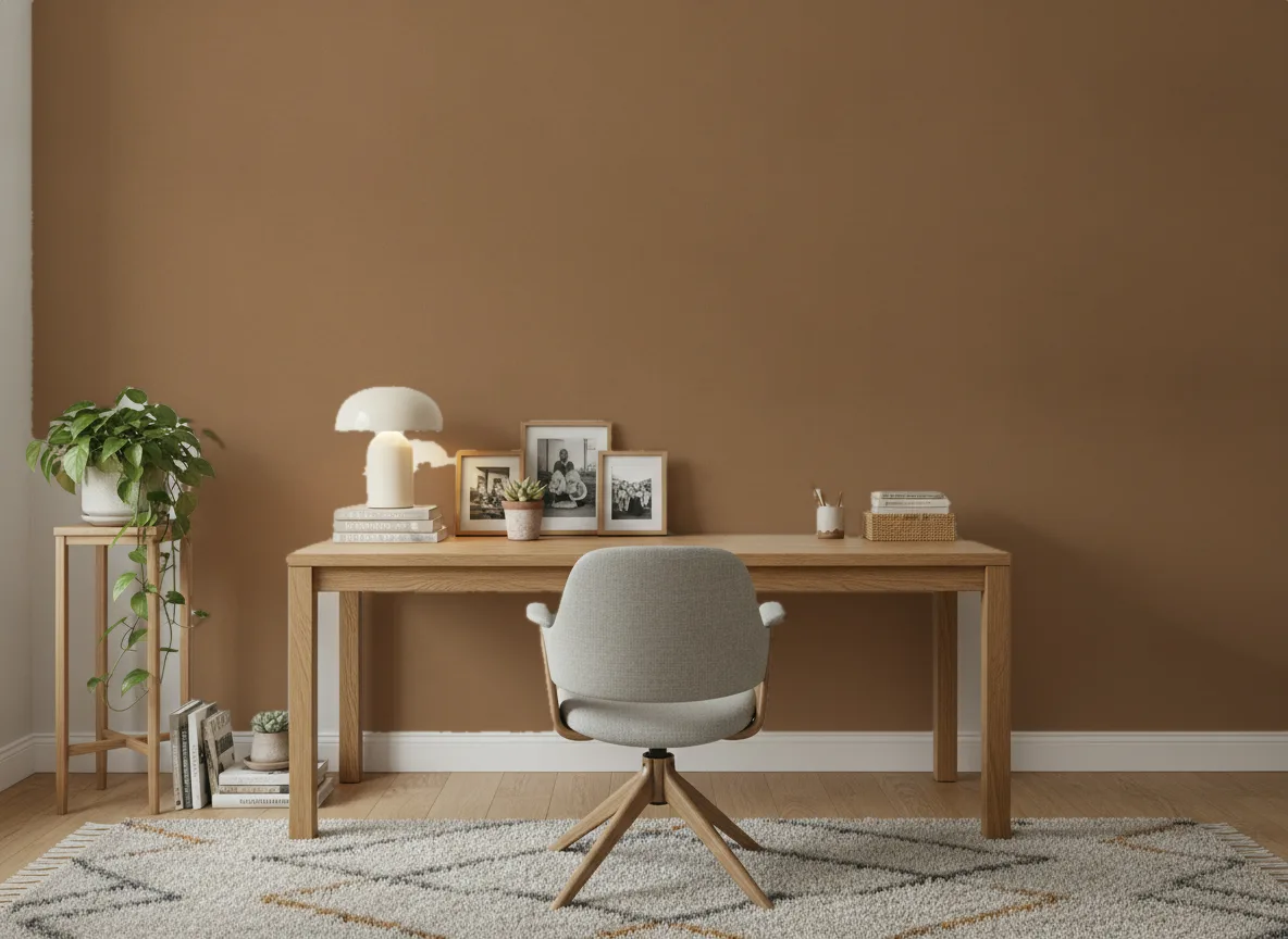Minimalistyczna metaliczna — Domowe biuro