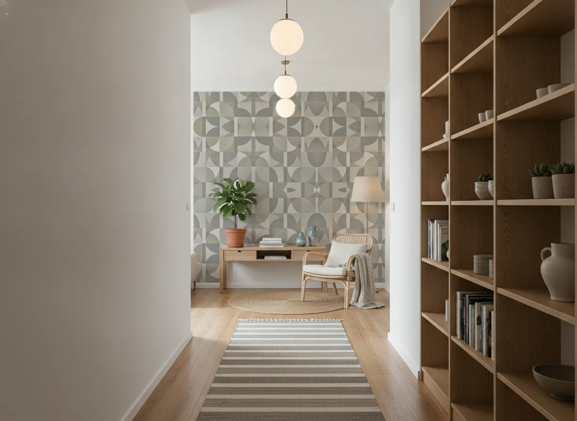 Barillet Faubourg des Lumieres — Korytarz w mieszkaniu — ściana na końcu