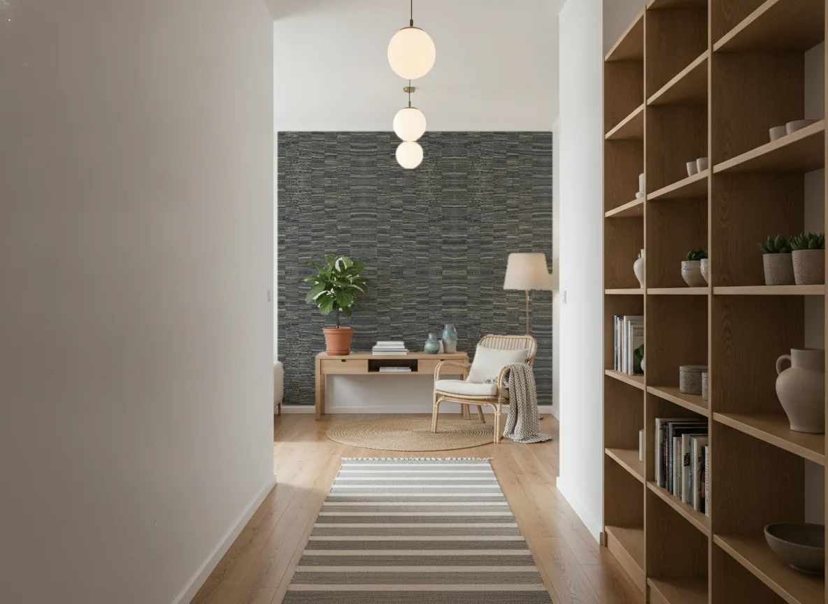 Lirio Nature Precieuse – Textures — Korytarz w mieszkaniu — ściana na końcu