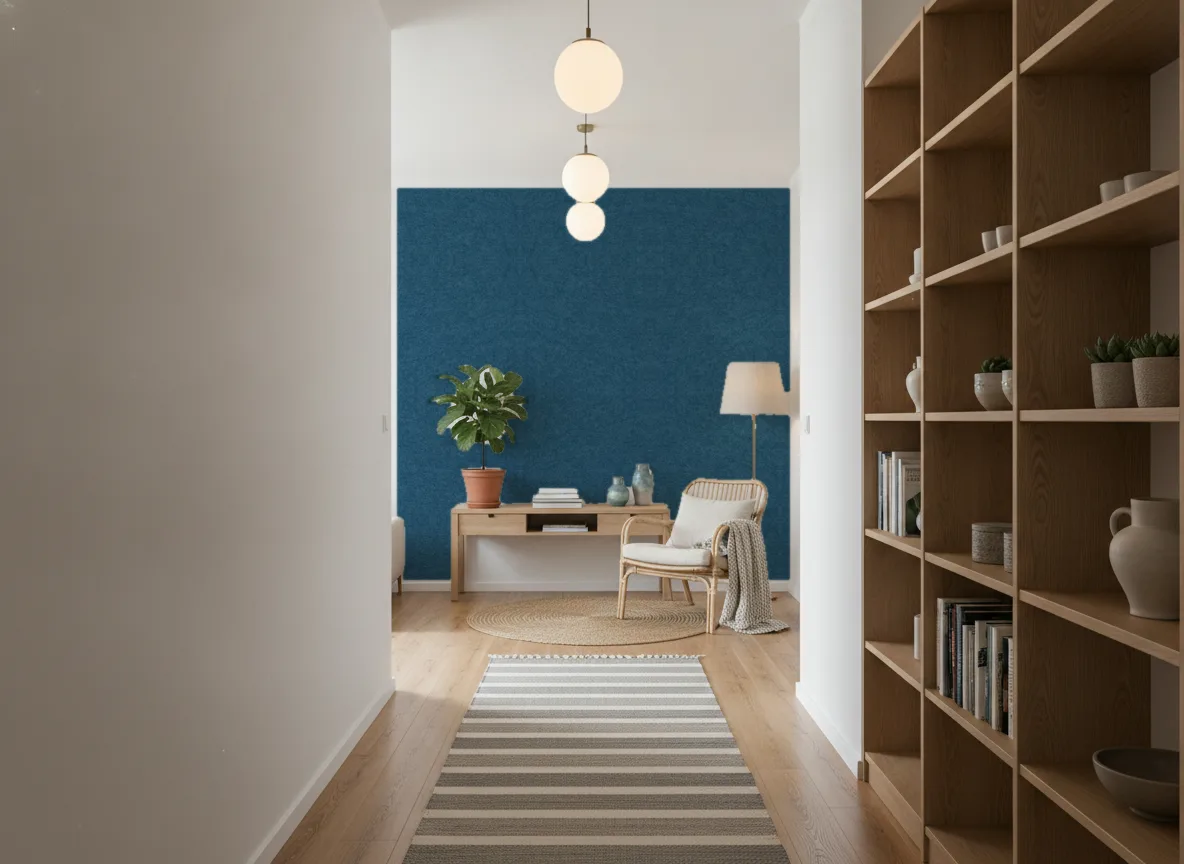 Slimwall Tiles — Korytarz w mieszkaniu — ściana na końcu
