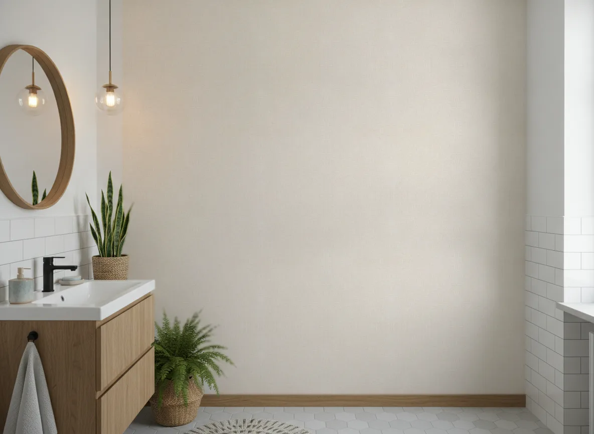 Vinacoustic Linen 3 — Łazienka w mieszkaniu