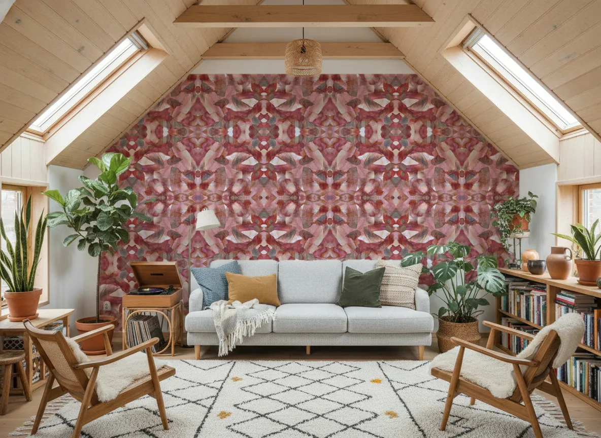 Caladium Escambray — Salon na poddaszu — ściana szczytowa