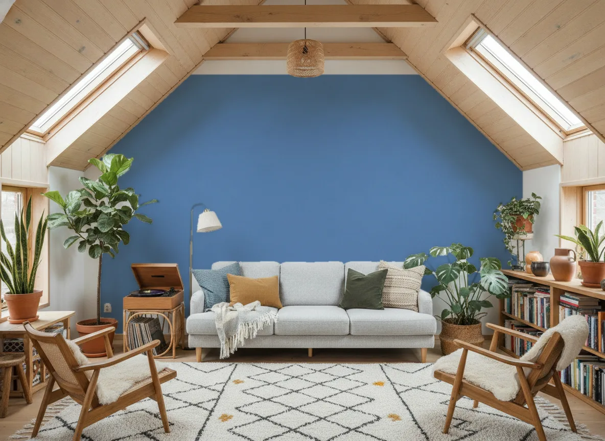 AirPanel — Salon na poddaszu — ściana szczytowa
