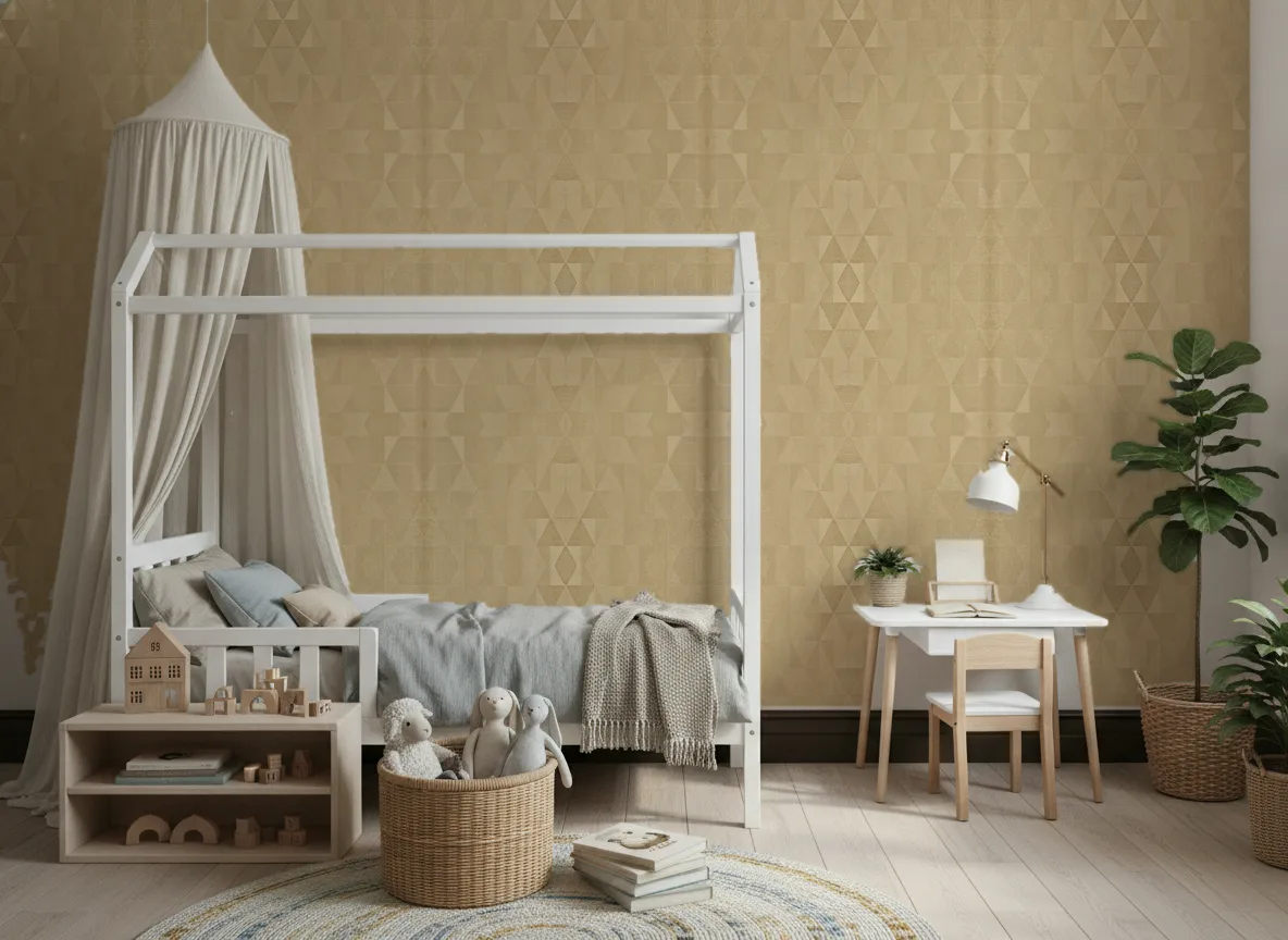 Iquira Textures Metalliques — Pokój dziecka z baldachimem