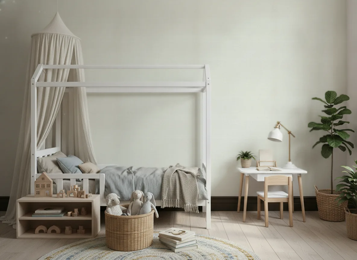 Lindu Nature Precieuse – Textures — Pokój dziecka z baldachimem