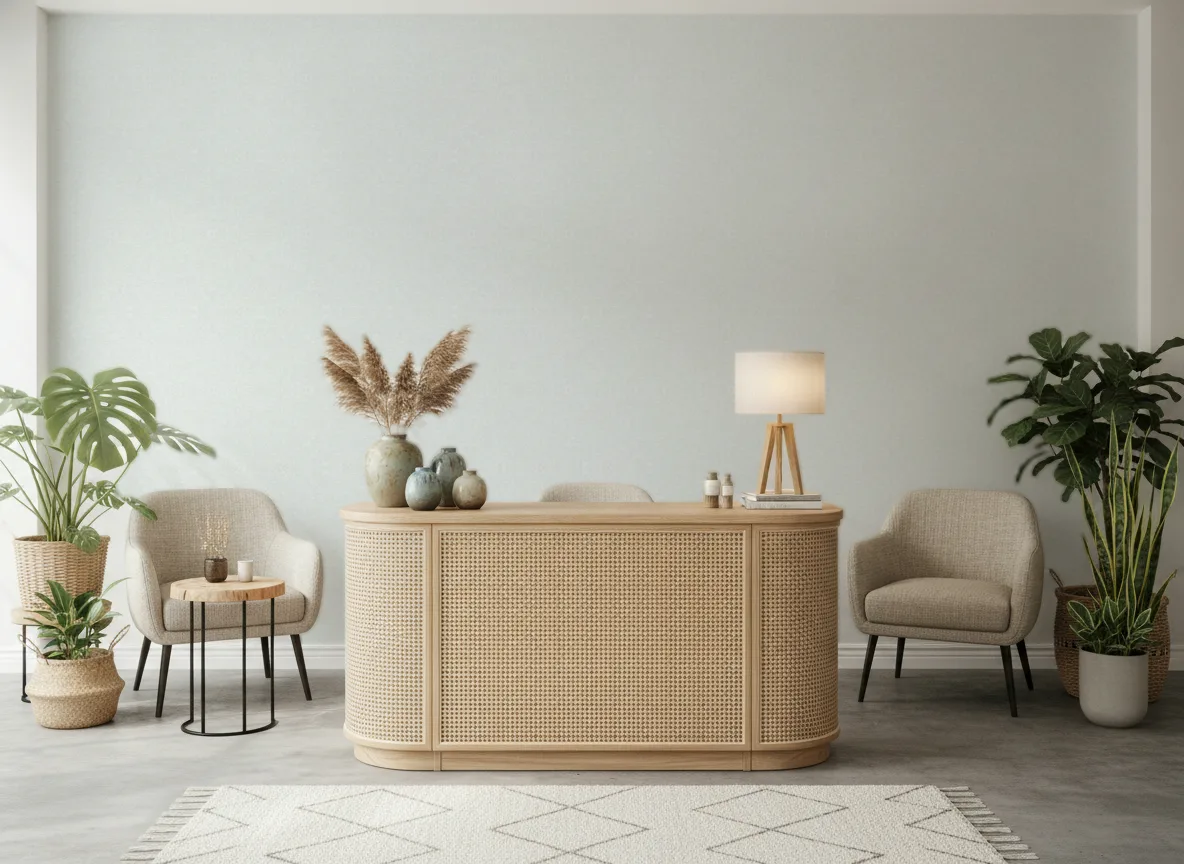 Concept Beton — Recepcja salonu kosmetycznego