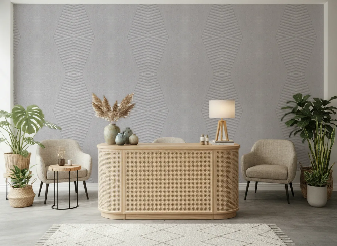 Polyform Vinacoustic Arcad — Recepcja salonu kosmetycznego