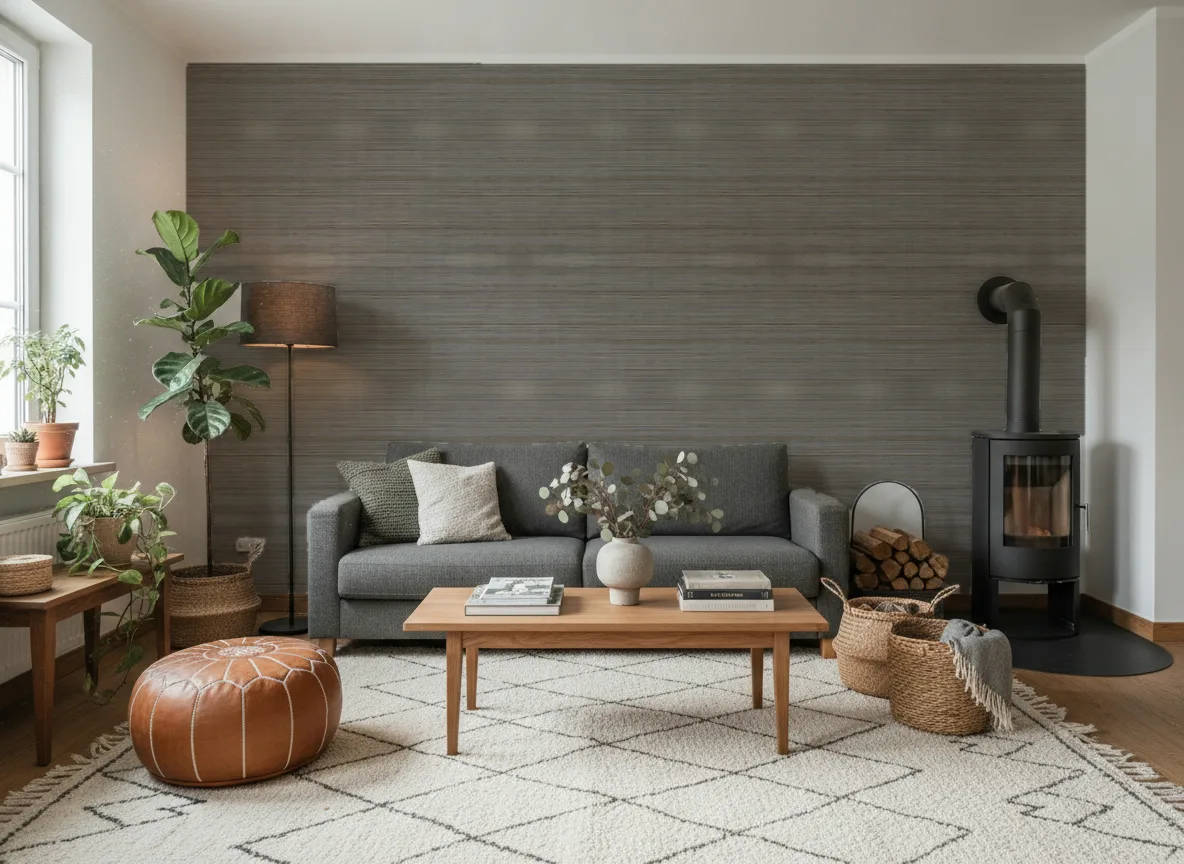 Bambou — Salon z kozą w domu