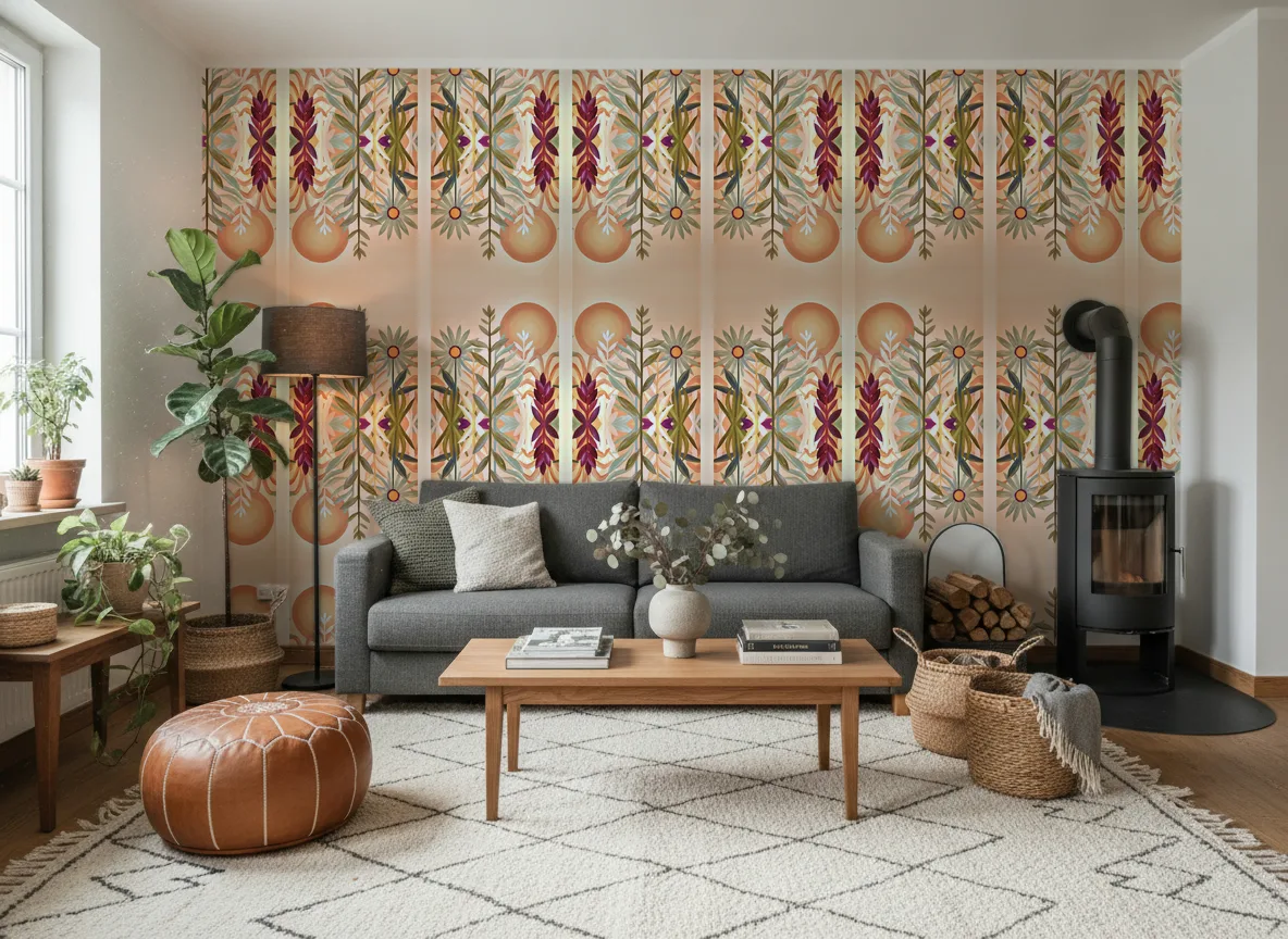 Jardin de cactus — Salon z kozą w domu
