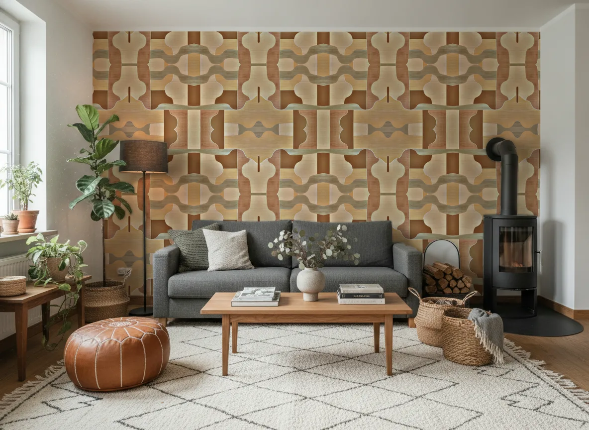 Modernismo — Salon z kozą w domu