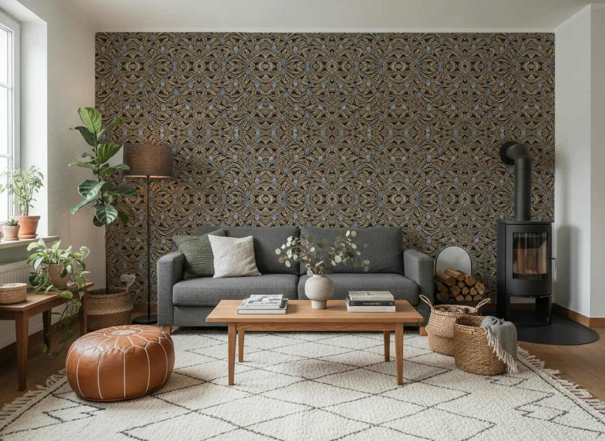 Palmeta — Salon z kozą w domu