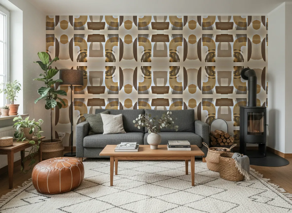 Papunya — Salon z kozą w domu