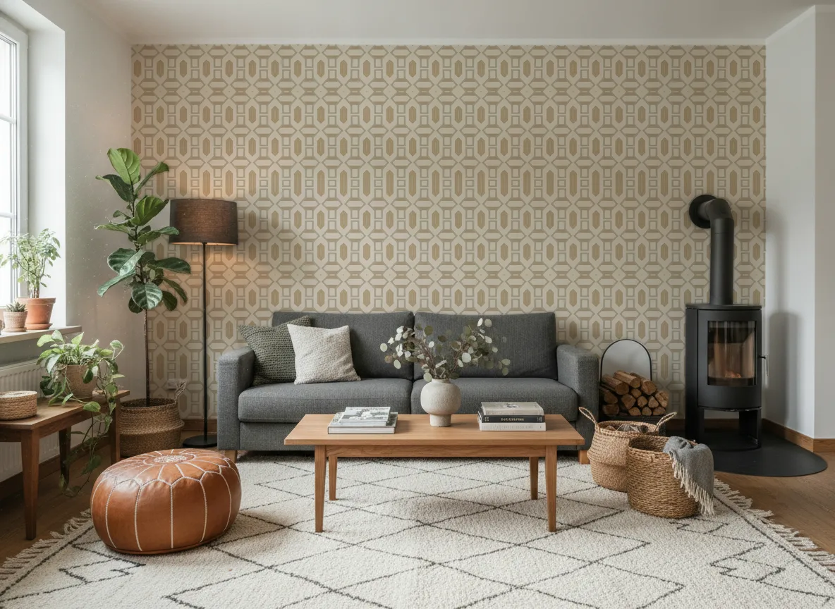 Racines — Salon z kozą w domu