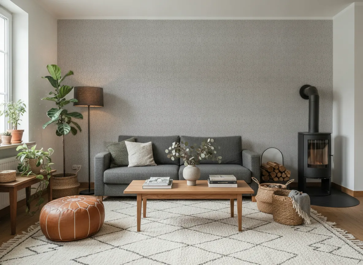 Saiho — Salon z kozą w domu