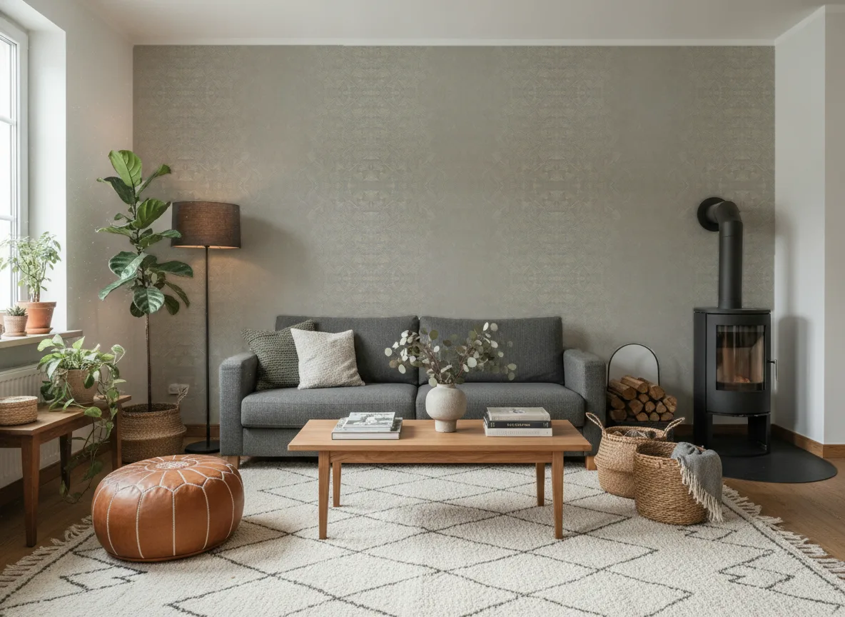 Songket Nature Precieuse – Textures — Salon z kozą w domu