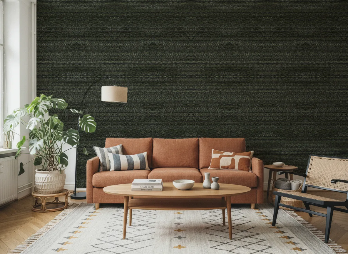 Saba Escambray — Salon z terakotową sofą