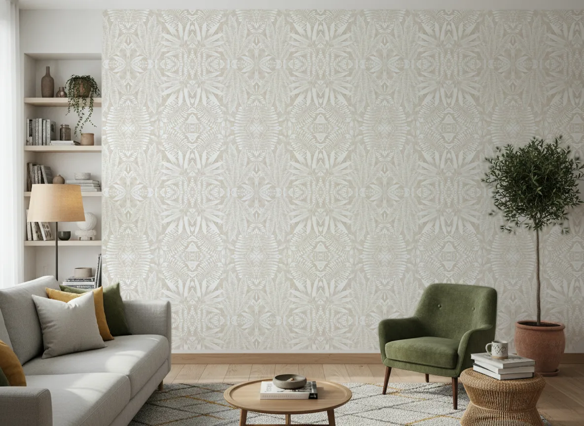 Aloes — Salon z zielonym fotelem