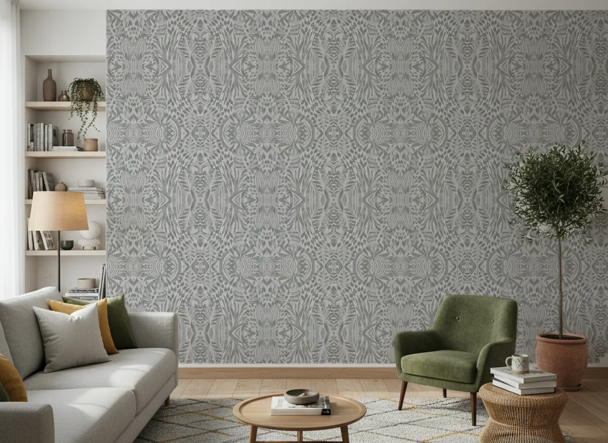 Foliage — Salon z zielonym fotelem
