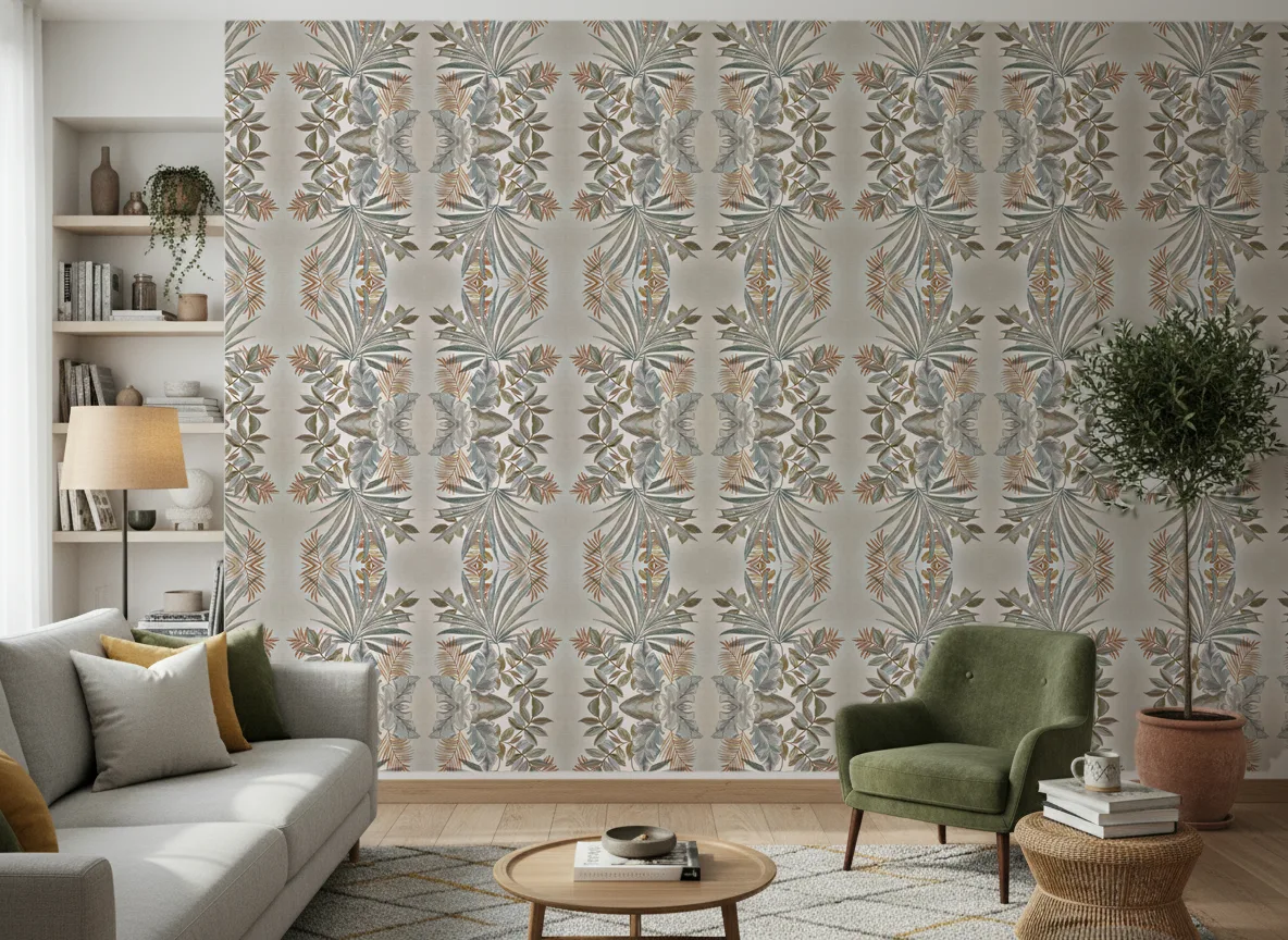 Jardin Ephemere — Salon z zielonym fotelem