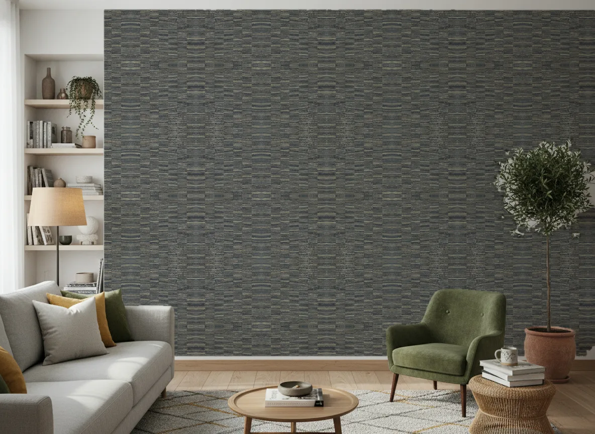 Lirio Nature Precieuse – Textures — Salon z zielonym fotelem