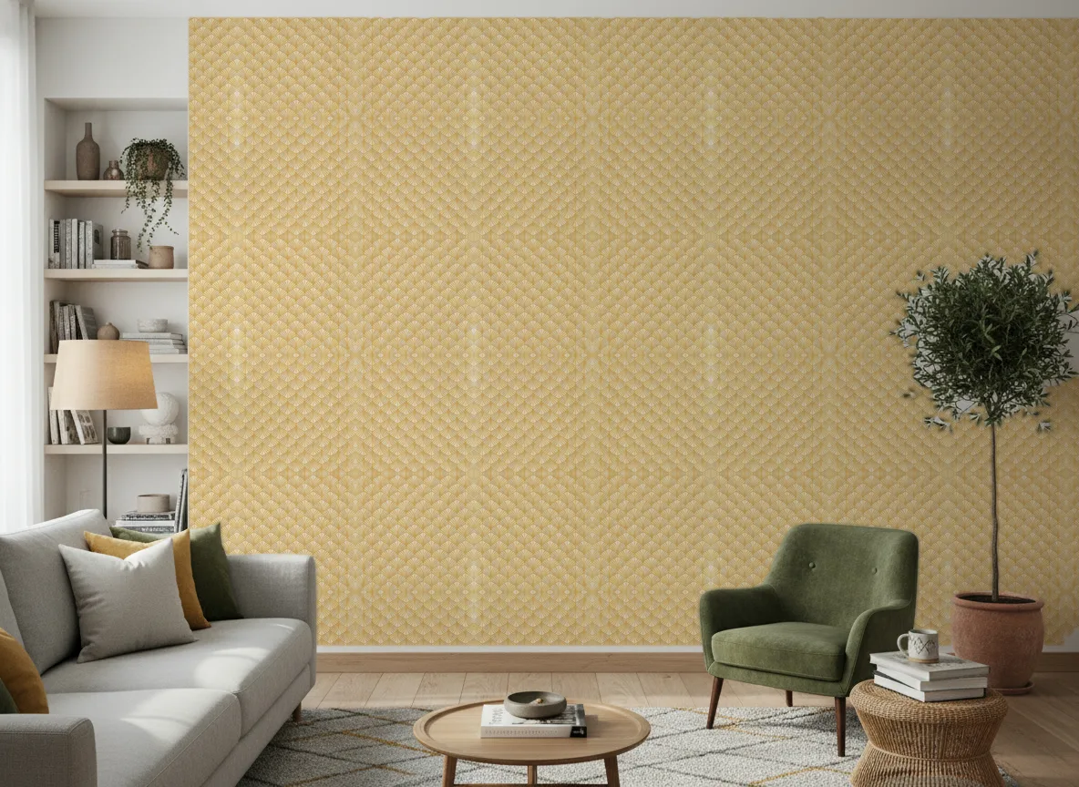 Orion Magnitude – Textures — Salon z zielonym fotelem