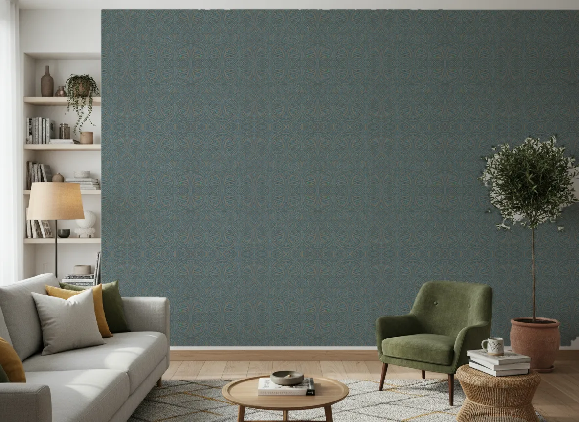 Rabat Mansour — Salon z zielonym fotelem