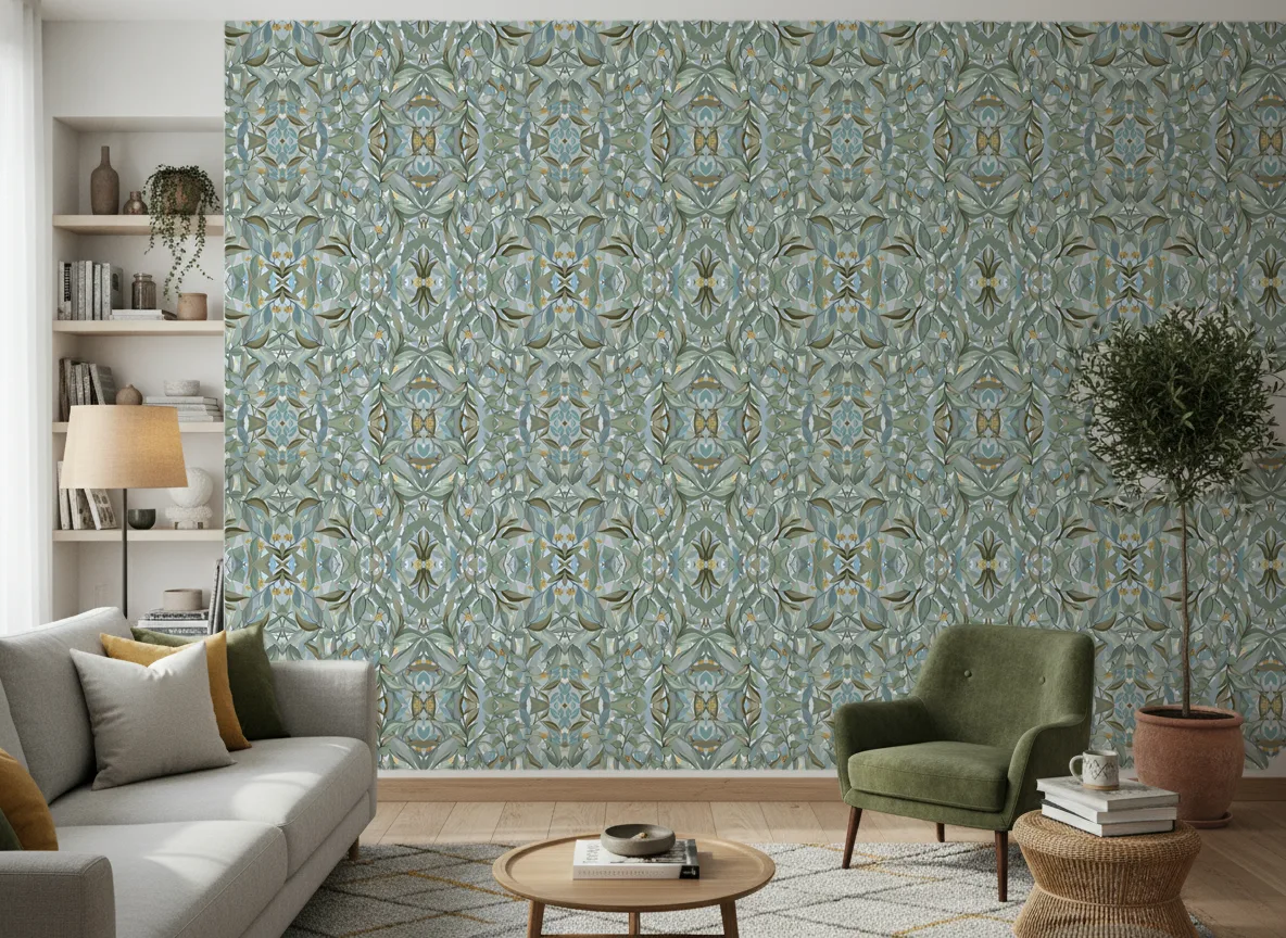 Solandra — Salon z zielonym fotelem